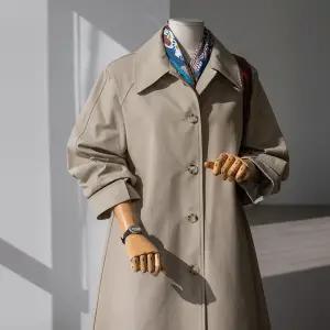 (안나앤플러스) A. 에펠 싱글 롱 트렌치[코트C1226H02] 빅사이즈