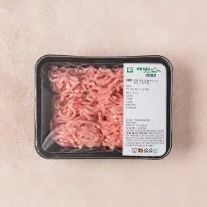 [무항생제해발500]냉장등심다짐육400g