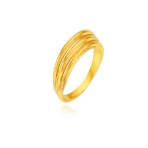 24K 순금 행운 트리플 반지