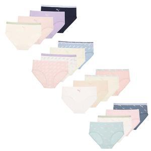 푸마 주니어 여아 브리프 8매 키즈 여자 아동 여자아이 속옷 하의 팬티세트 무형광 언더웨어 삼각팬티
