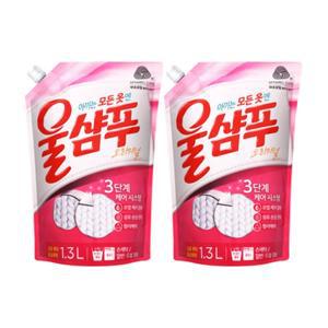 애경 울샴푸 오리지널 리필 1.3L x 2개