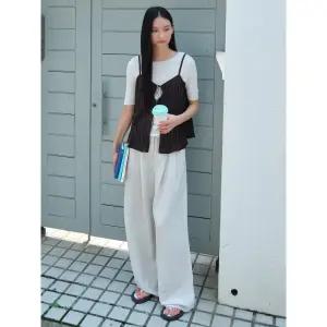 [에잇세컨즈] 리넨 와이드 팬츠  베이지 (115821AY2A)