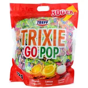 트레프 트릭시 고팝 플렛 롤리팝 사탕 2kg 대용량 막대사탕