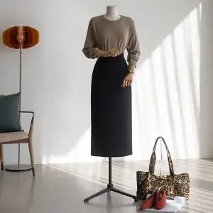 (안나앤플러스) 미렌 슬릿 밴딩 스커트[스커트DYG33] 빅사이즈