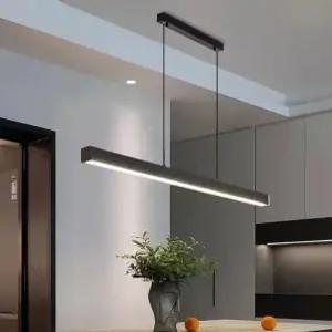 LED 팬던트 라인조명 무타공 직부형 인테리어 식탁등 거실 주방 일자 60W 1500mm