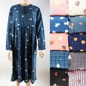 피치기모 원피스 캐릭터 여성 홈웨어 봄 가을 겨울 파자마 파티 실내복