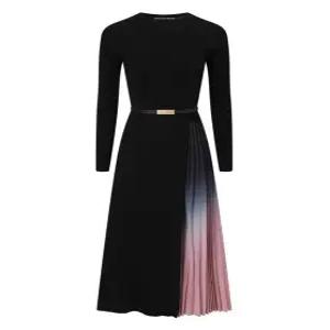 [미니멈 에브리데이]그라데이션 플리츠 벨티드 원피스 (EB3OW022D)