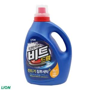 때가 쏙 비트 드럼 3L 제로 용기형/대용량/세제/세재/물세제/액상/세탁기/세탁/드럼용/액체/물비누/액상/