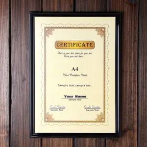 심플 허가 증 상장 액자 A4 블랙/액자틀/포토/사진/졸업/케이스/거실/사각/걸이/가족/인테리어/스냅/단증