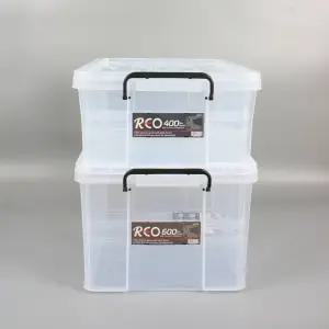 리빙박스 다용도 대형 옷장정리함 식판수거 투명한 서류 교구 장난감 이불 침대밑수납 적재가능 40L 60L