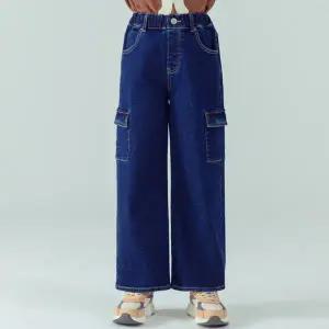 [아이러브제이] 로제리 카고 와이드 기모 데님 팬츠 JXWPT07