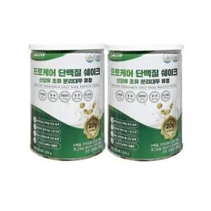 락티브 프로케어 단백질 쉐이크 산양유 초유 분리대두 유청 304g 2개