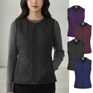 여성 기모 안감 패딩 조끼 겨울 데일리 작업복 외출복 실내복 이너 베스트 MZ 마르조 경량 365