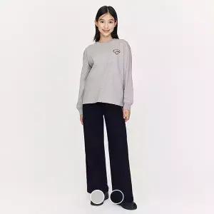 [지오다노주니어] 03415902 여아 언브러시드 테리 와이드 팬츠