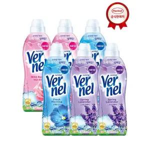 고농축 버넬 섬유유연제 0.9L 6개