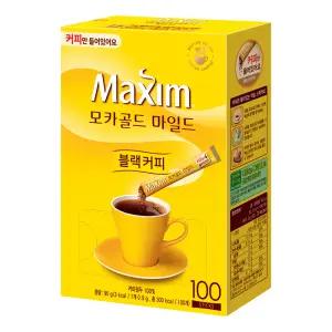 동서식품 맥심 모카골드 마일드 아메리카노 블랙 100T (커피만 들어있어요)