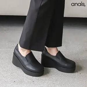 [아나이스]소가죽 통굽 로퍼힐 7cm_25F281 [무료배송]