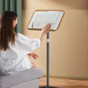 높이 조절 독서대 책거치대 북 스탠딩 스탠드 보는 원목