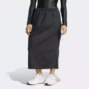 아디다스 adidas 파이어버드 집업 맥시 스커트 - 블랙 IW5518