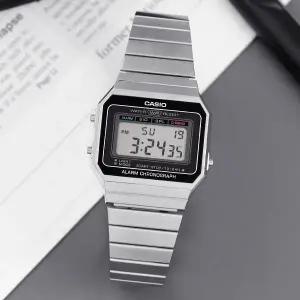 [카시오] A700W-1A 레트로 빈티지 스퀘어 전자 남녀공용 메탈 시계 d