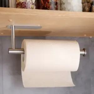 키친타월걸이 부착식 실버 2개 무타공 튼튼한 오래가는