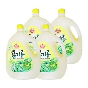 오뚜기 콩기름 3.6L 4개 식용유 기름 튀김 부침 오일