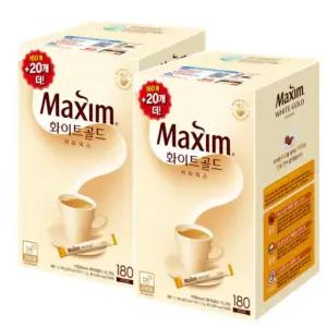 맥심 화이트골드 11.7g 180+180 총360T 대용량 스틱커피