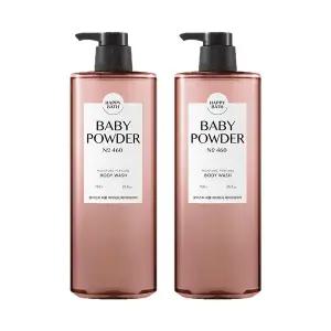 해피바스 모이스처 퍼퓸 바디워시 베이비파우더 760g x2개