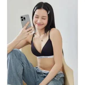 코데즈컴바인 에어로쿨 트라이앵글 로고 브라렛 팬티세트_블랙 CDWRP254BK 887427