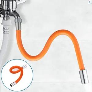 수도호스 꼭지연장 자유회전가능 20 30 50cm 실리콘 위치고정