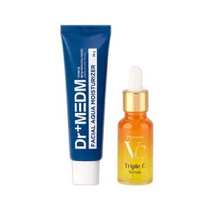 닥터메디엠 비타민 세럼20ml+아쿠아 크림50g /미백 주름개선 에센스+수분크림