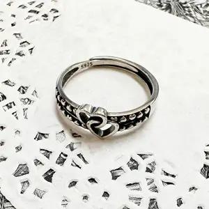 결혼 순은반지 투하트투체인 프리사이즈 실버-WFHTOE2