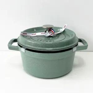 스타우브 b품 원형꼬꼬떼 세이지그린 20cm