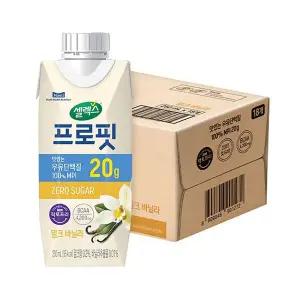 [셀렉스][ETV] 셀렉스 프로핏 완전단백질 밀크 바닐라 드링크 250ml 18입 (1박스)..[35696092]
