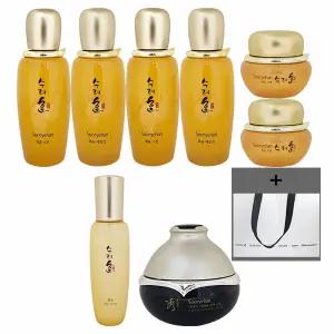 수려한 화윤 기초3종 더블패키지 +앰플 미스트 100ml +나이트 리페어 장벽크림 25ml+부직포 백