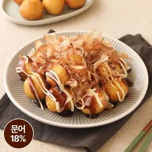 [푸딩팩토리] 오사카식 타코야끼 (문어18%) 1kg (50개입) 냉동간식 분식 에어프라이어 조리