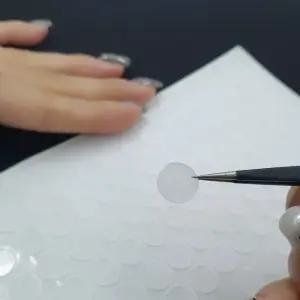 실리콘 원형 소음방지 패드 스티커 1cm 투명/문콕/방지/도어/가드/싱크대/차량/튜닝/범퍼/소음/안전/고정