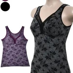 감각적인 플라워 나염 편안한 노와이어 몰드 브라런닝 이어 여성 여자 런닝형 나시 이너 이너나