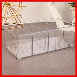 티백 보관 상자 뚜껑이있는 사무실 다기능 보관 상자 아크릴 주최자 커피 가방 구획 상자