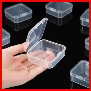 다양한 크기의 투명 보관함 사각형 소형 물품 케이스 방진 보관 용기 귀걸이 반지 보석 보관 케이스