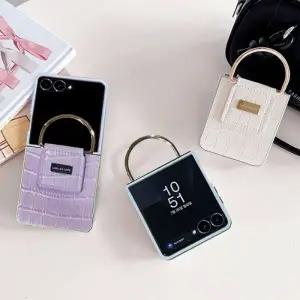 갤럭시Z플립7 페블 크로커 D핸드링 케이스 Filp7 제트플립7 지플립7