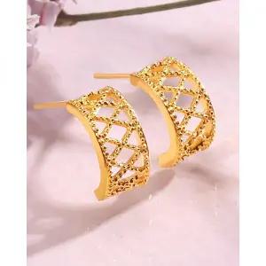 오벨리 24K 순금 프레리 금 침 여자 명품 귀걸이 0.84g 1.17g