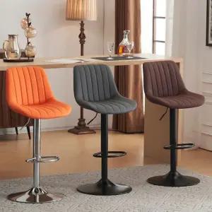 지휘자의자 바스툴 리프트형 의자 오렌지 홈 바체어 조립식