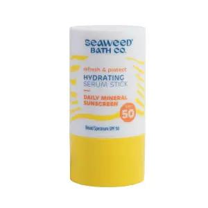 해조류 목욕 주식회사. 보습 세럼 스틱 SPF 50 산화 아연 페이스 선크림 0.8온스 여성 및 남성용 경량