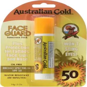 호주 골드 페이스 가드 선크림 스틱 SPF 50+ 0.50온스