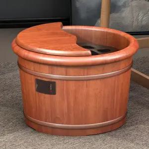 나무 족욕기 향백나무 대야 습식 보온 발스파 편백나무