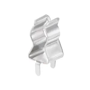 6mm x 30mm 유리 세라믹 튜브 홀더 클램프 100개용 uxcell 퓨즈 클립