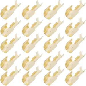 마이크로 트레이더 50pcs 6x30mm 유리 퓨즈 홀더 클립 커넥터 황동 버튼 접촉 퓨즈용 6x33mm 자동차용