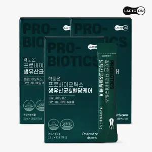 락토온 서울약사신협 프로바이오틱스 생유산균혈당케어 30포 3박스