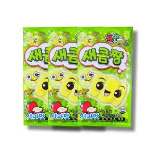 새콤짱 새콤달콤젤리 사과맛젤리 신젤리 3개 긴젤리